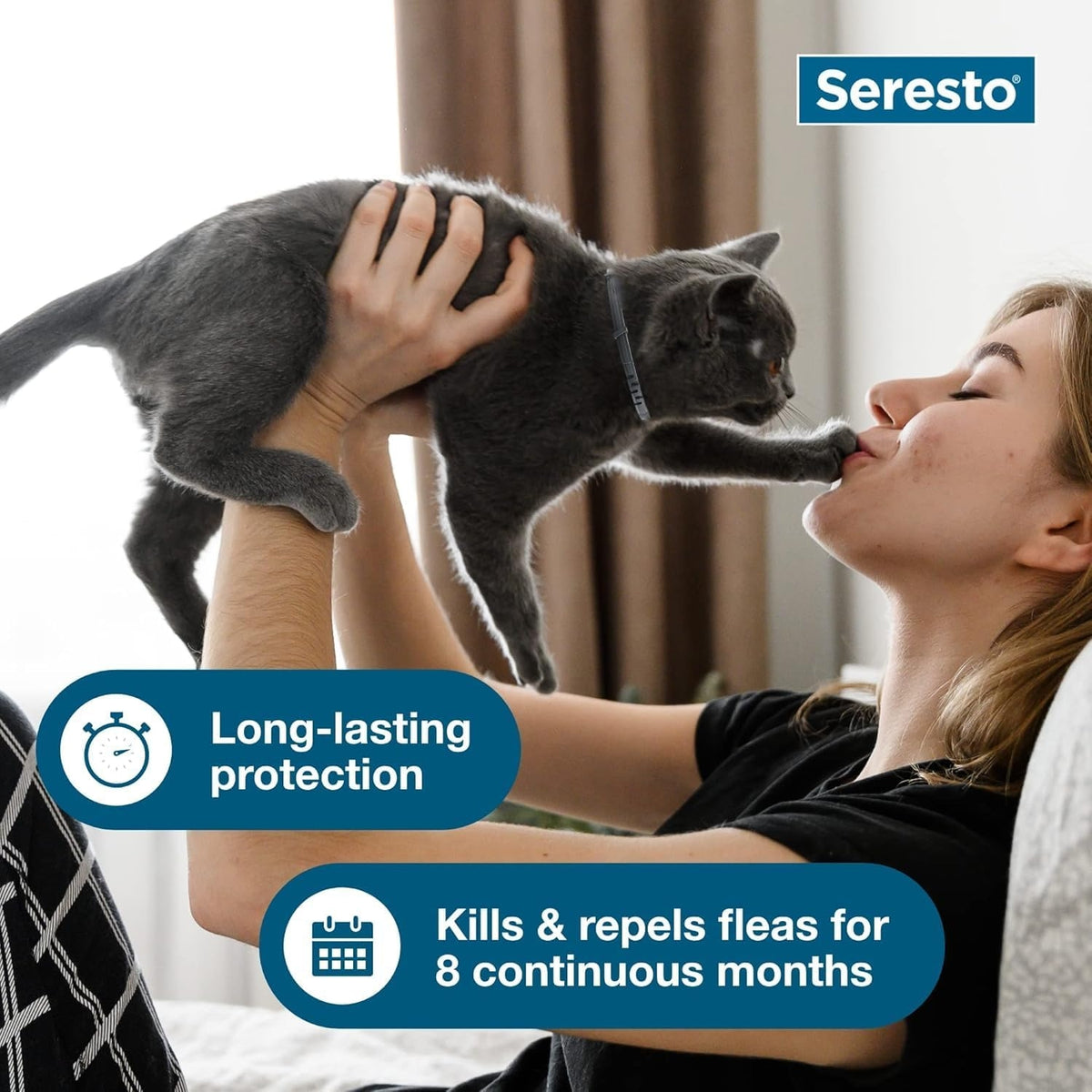 Cat Vet-Recommended Flea & Tick Treatment & Prevention Collar for Cats | 8 Months Protection